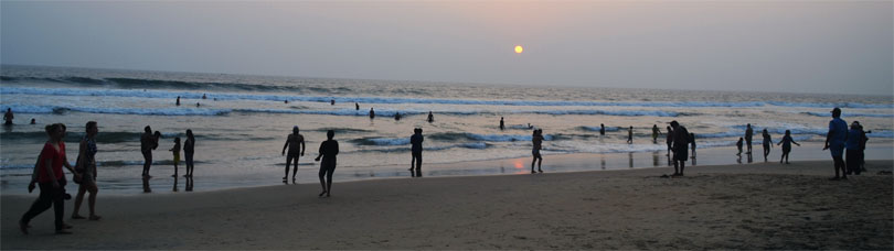 Индия, Керала, Пляж Варкалы.