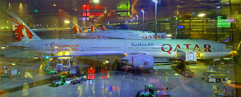 Аэропорт Хамад в Дохе - столице Катара.